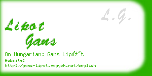 lipot gans business card